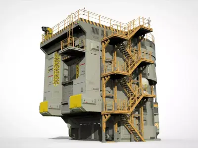 Sci-fi architecture 12 3D model