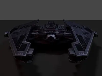 Ship - Sith Fury Low-poly 3D model