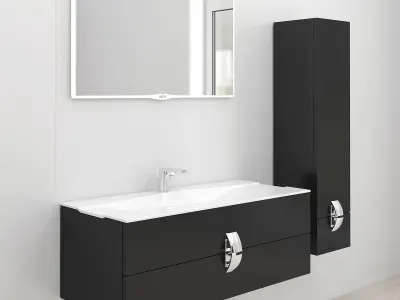 Furniture Set in the bathroom Miro eqloo 3D model