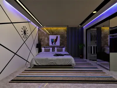 Bedroom Design 3D Model  3D model