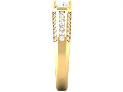 Women Ring  Render 3dm STL OBJ FBX Details 3D print model 35
