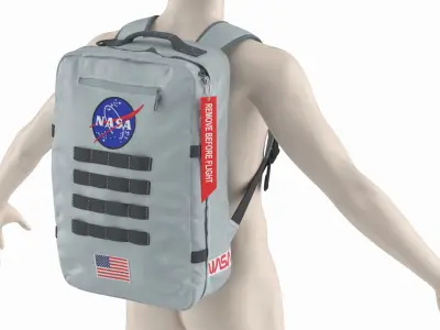  Space Mission Life Support Unit by NASA on Mannequin 