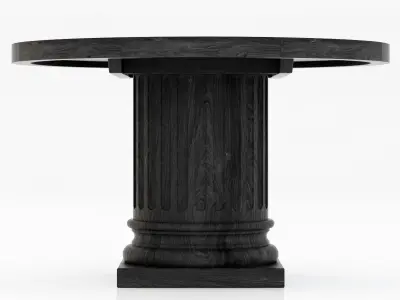 Restoration Hardware Architectural Column Salvaged Wood Table 3D model