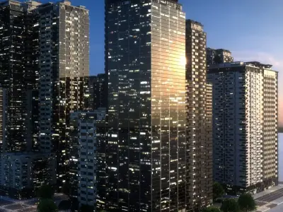 City Block Type B28 3D model