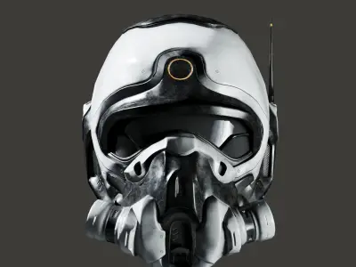 SciFi Helmet ver4 Low-poly 3D model