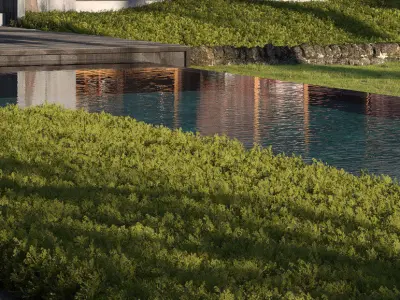 Exterior Scene of Balinese Villa 3D model