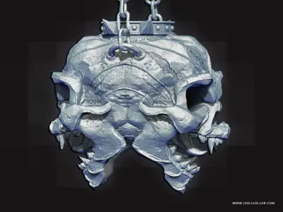 3D Skeleton Chandelier 3D model