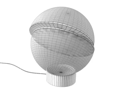 Crescent Table Lamp Free 3D model