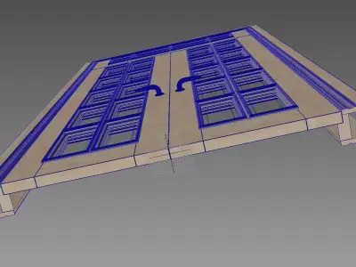 Door Roman Facet DK 3D model