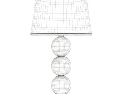 Glass Table Lamp 3D Model 3D model