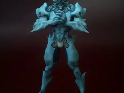 Impetus creature in motion 3D model