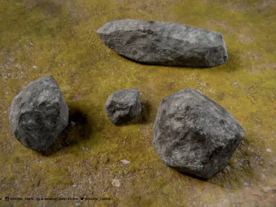 Rocks - 2K Textures 3D model