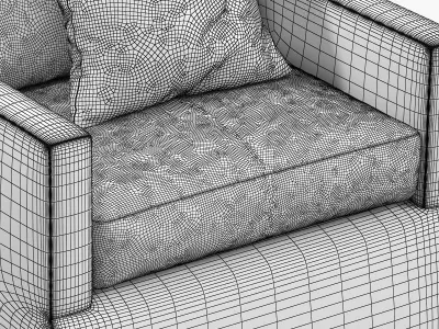 Charter Street Miles Chair 3D model