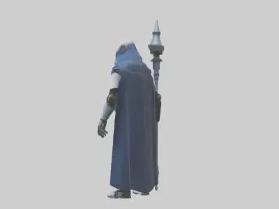 Robot version of a sorcerer model 3D model