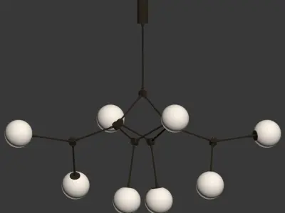Drop Chandelier Bulb 3D model