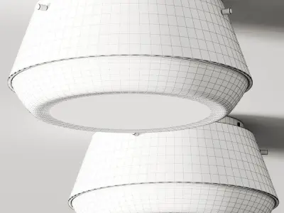 CB2 Exclusive Mari Milk Glass Flush Mount Light 3D model