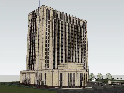 vacation spot-Resort-Fashion Leisure Hotel-0258 3D model