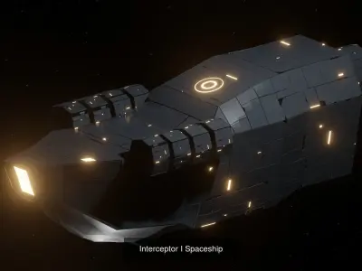 Spaceship Bundle - Low-poly 3D Model Pack