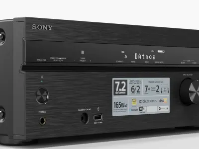 Sony STR-DN1080 network AV receiver Low-poly 3D model