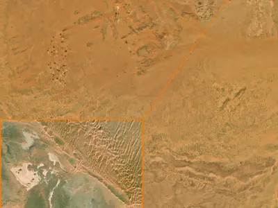 NEOM city topography Saudi Arabia - tile n28 e38 3D model