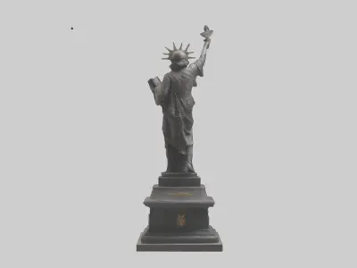 The Dawn of Independence statue model 3D model