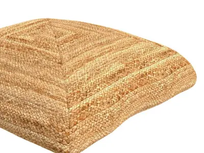 VG Tex Jute Floor Cushoin 3D model