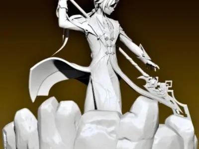 Zhongli Genshin 3D print model