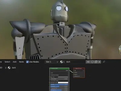 Steel Giant Mid poly 3D model