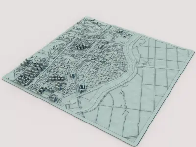 Sejong-si City South Korea 3D print model