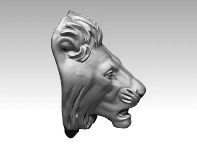 Lion head 3D print model