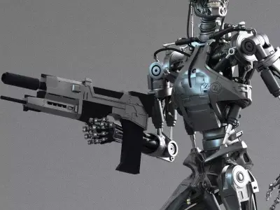 Terminator T-800 Endoskeleton Rekvizit 3D model