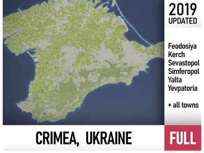 Crimea - Ukraine - full region 3D Model Pack