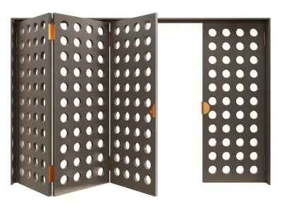 Interior door 3 Accordion 3D model