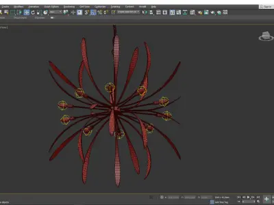 Dahlia Chandelier 3D model