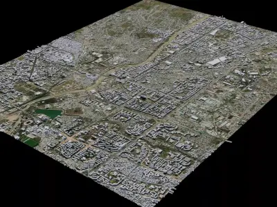 Dushanbe - Tajikistan 3D model
