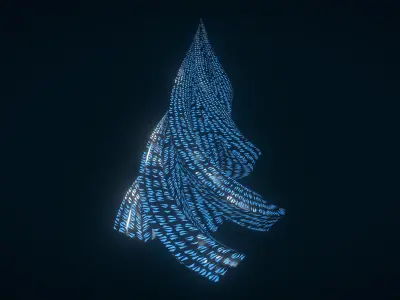 Glowing Pyramid 3D model
