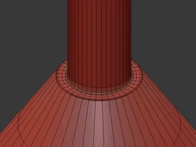 Cleo Pendant Brass  White 3D model