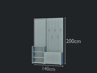 Black V-Wood 3D model