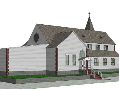 Architecture-Religion-God-Culture-Temple-092 church 3D model