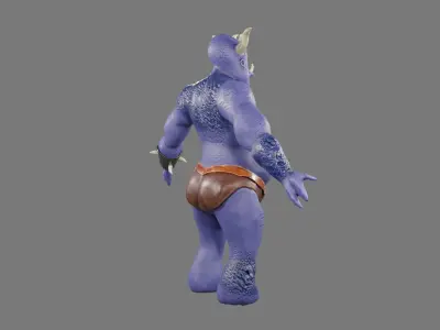 OGRE LOWPOLY GAME READY  3D CHARACTER Low-poly 3D model
