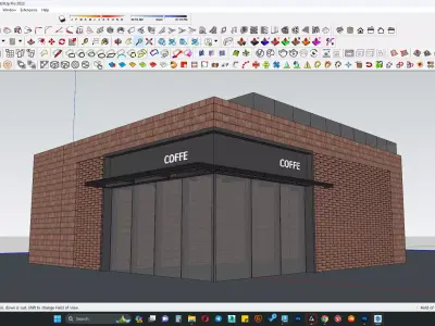 COFFEE SHOP BUILDING EXTERIOR 3D model