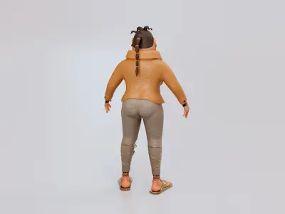 Stylized Character Low-poly 3D model