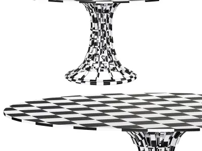 SUNFLOWER DINING TABLE by bakerfurniture 3D model