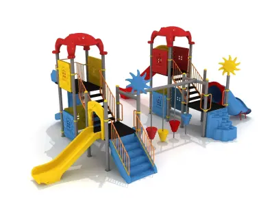  Exterior Metal Playpen 051 3D model