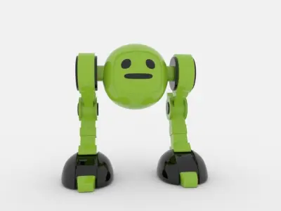 CUTE ROBOT Low-poly 3D model