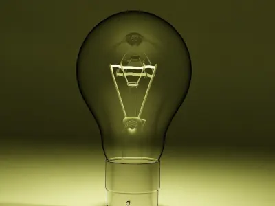 Light bulb 3D model 10