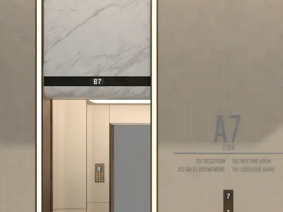 Elevator zone 3D model