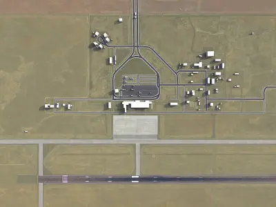 Hofuf - Al-Ahsa Airport - HOF Low-poly 3D model