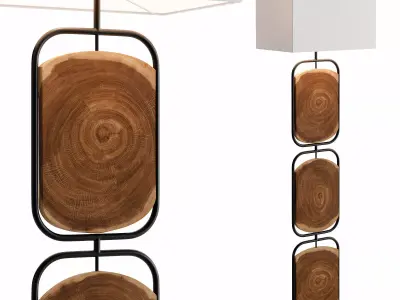 Esther Floor Lamp Low-poly 3D model