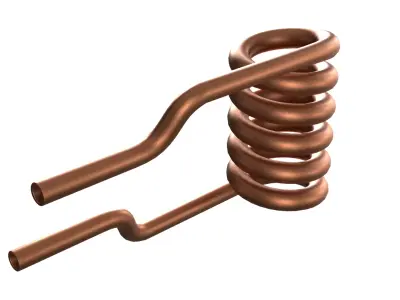 Antique Heating Coil PBR Low-poly 3D model